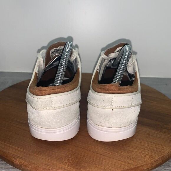 Nike SB Zoom Stefan Janoski Mens Size 8.5 White Ostrich Skate Shoes 616490 102 - Picture 5 of 13